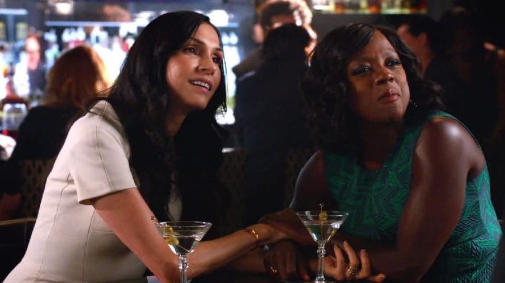 Famke Janssen and Viola Davis in How to Get Away with Murder