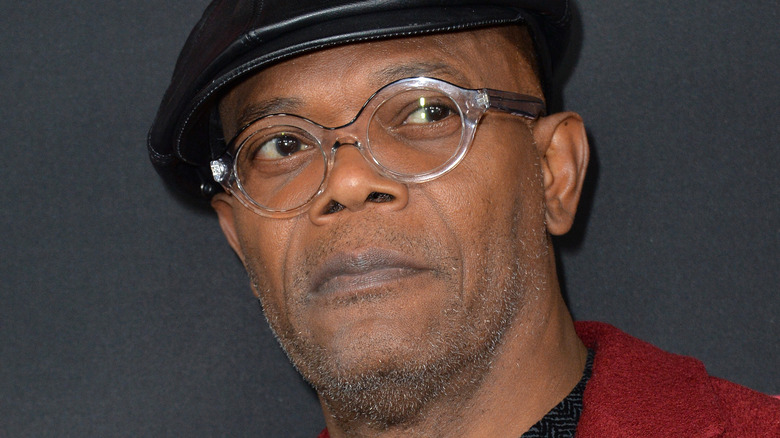 Samuel L Jackson at Hateful Eight premiere