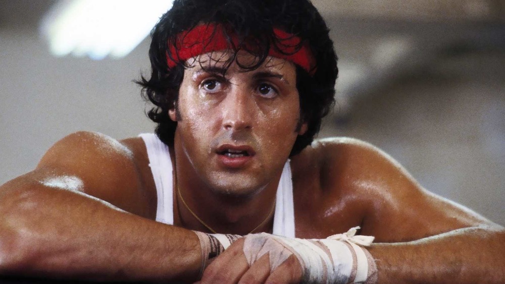 Rocky Balboa after training