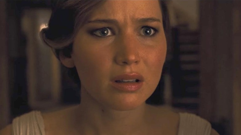 Jennifer Lawrence looking shocked