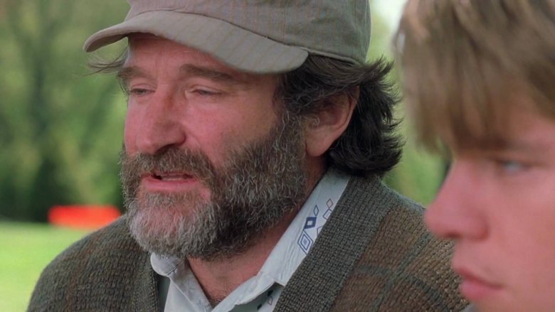 Robin Williams and Matt Damon in Good Will Hunting