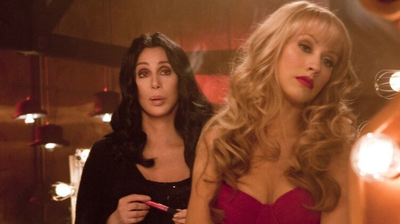 Christina Aguilera and Cher in Burlesque