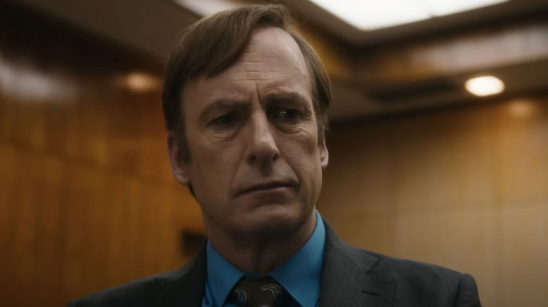 Saul Goodman frowning