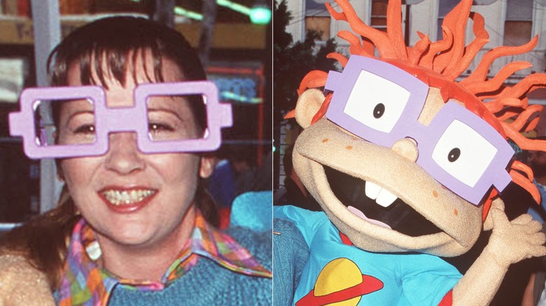 Christine Cavanaugh poses with Chuckie