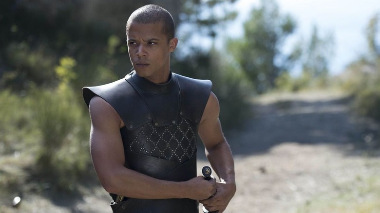 Jacob Anderson as Grey Worm on Game of Thrones 