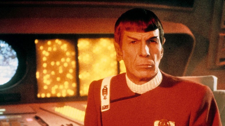 Spock looking  concerned in The Wrath of Khan