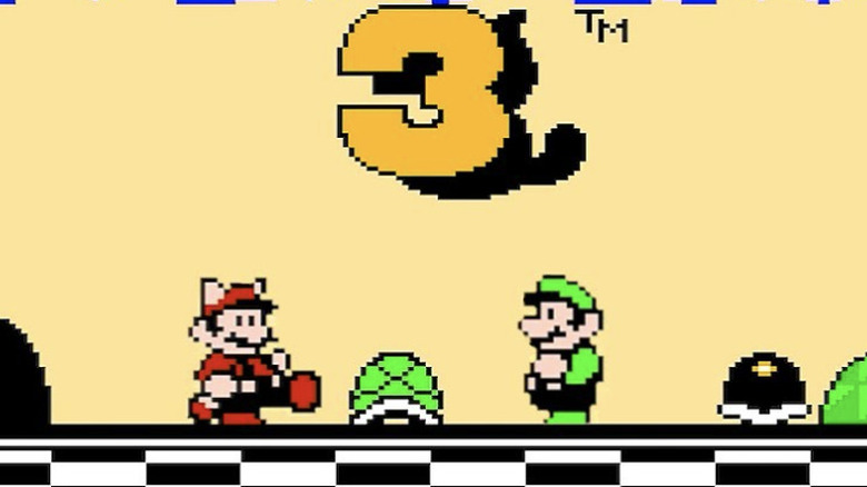 Mario and Luigi at the start of the game