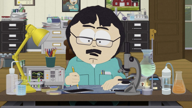 Randy Marsh working at his desk