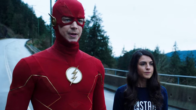 The Flash Season 7 Barry Allen on highway