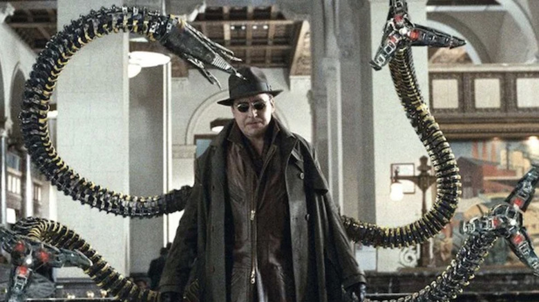 Doc Ock showing tentacles