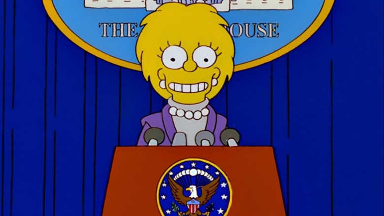 Lisa Simpson grinning