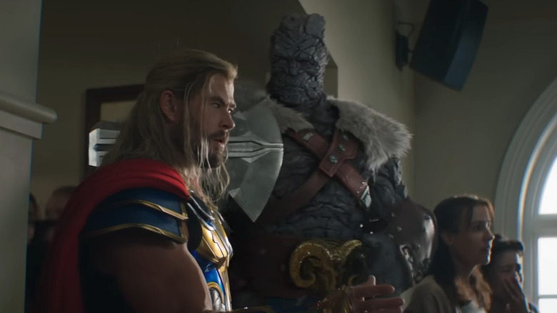 Korg talking with Thor