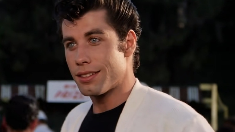 Danny Zuko staring at Sandy