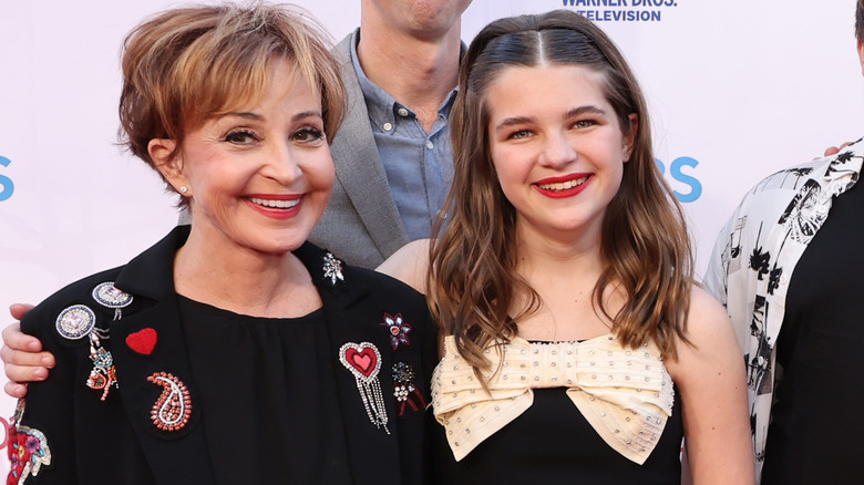Annie Potts and Raegan Revord at event smiling 