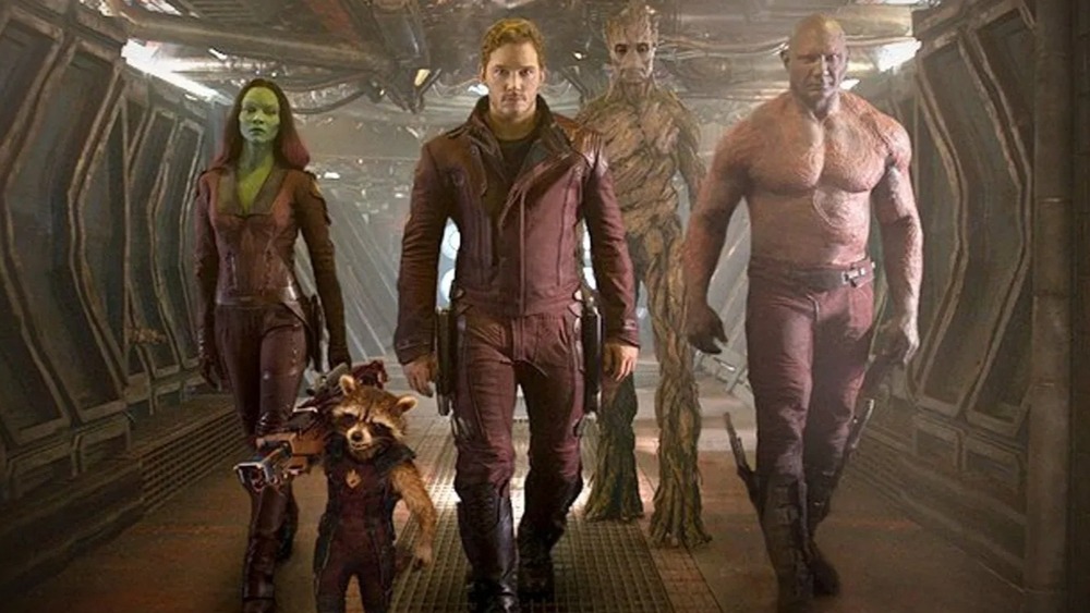 The Guardians of the Galaxy walking together