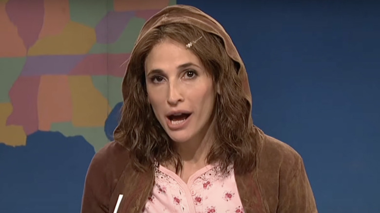 Michaela Watkins in Saturday Night Live as film critic 