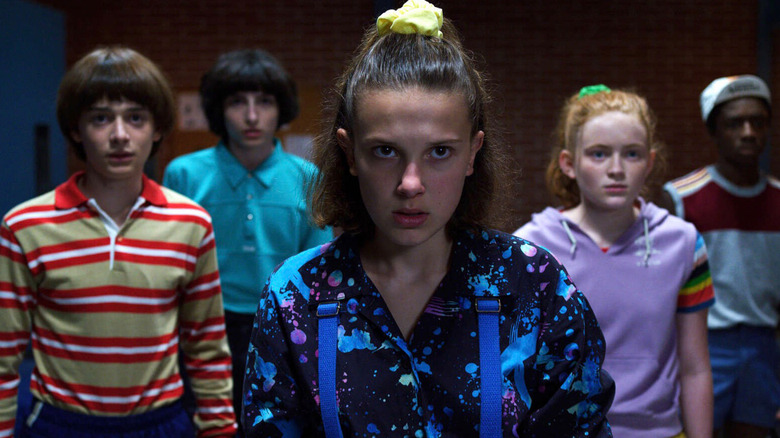 Will, Mike, Eleven, Max, and Lucas