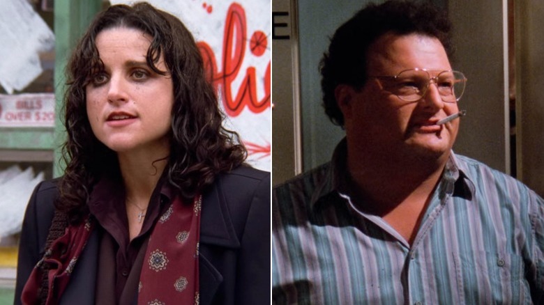 Elaine and Newman side-by-side