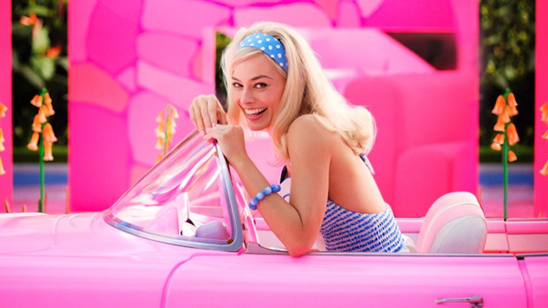 Margot Robbie as Barbie smiling