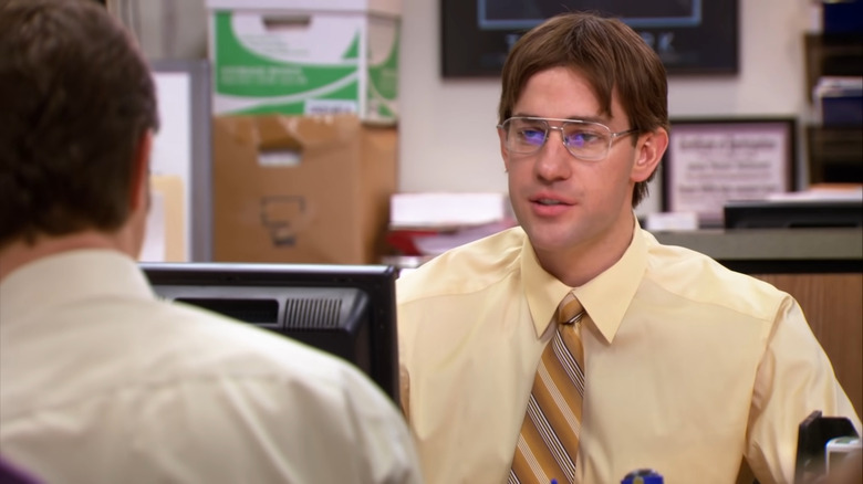 Jim impersonating Dwight