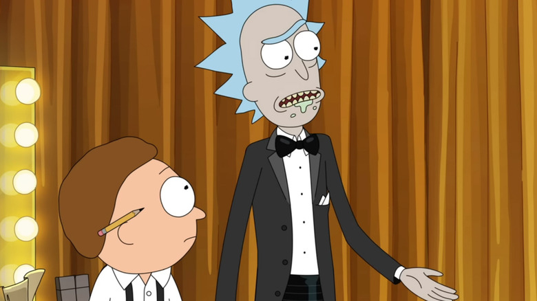 Rick Morty backstage at Oscars