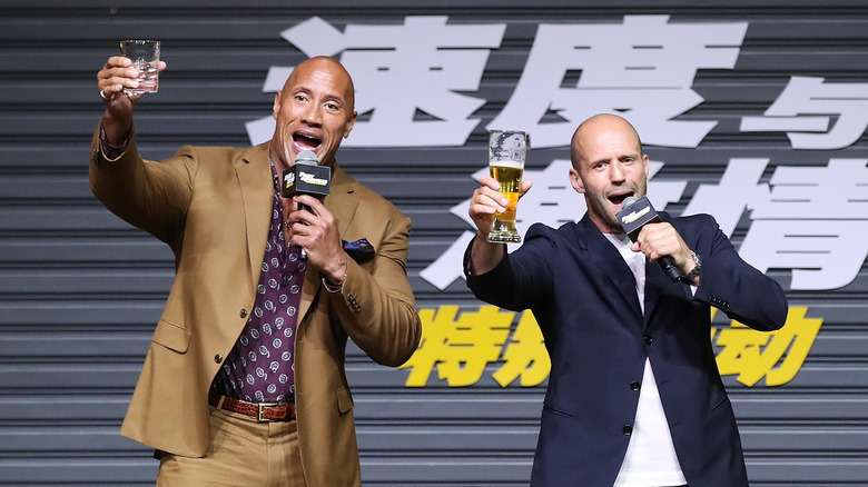 Dwayne Johnson and Jason Statham