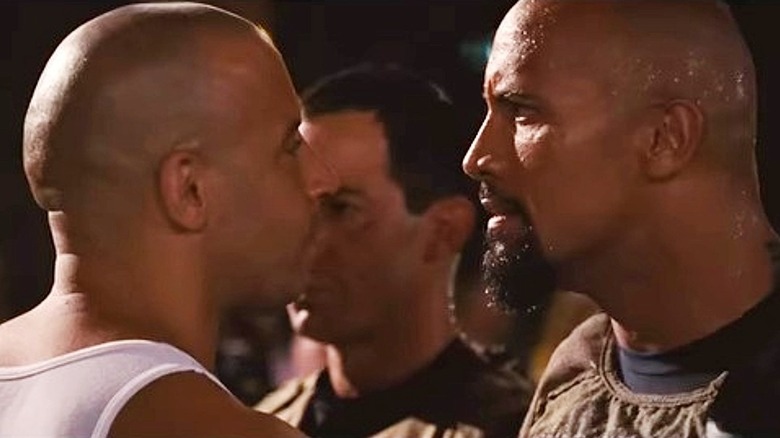 Dom takes on Hobbs in Fast Five