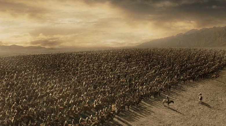 The Rohirrim prepare to charge