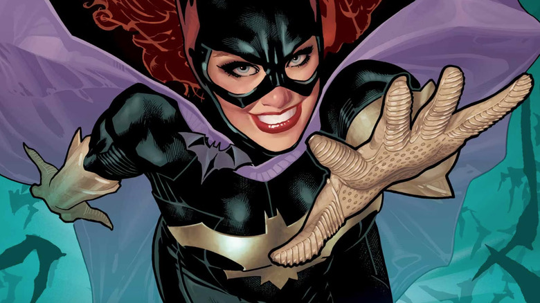 Batgirl reaching out