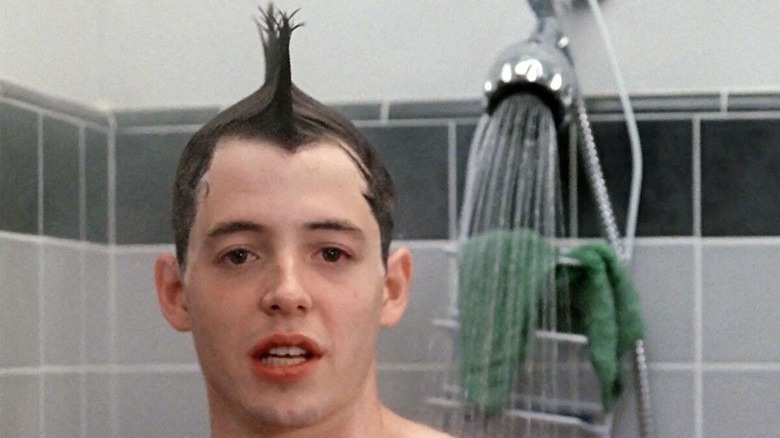 Ferris Bueller shower mohawk