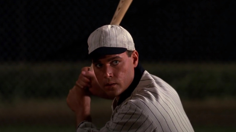 Shoeless Joe batting