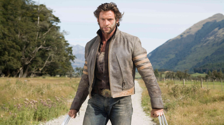 Wolverine standing outside