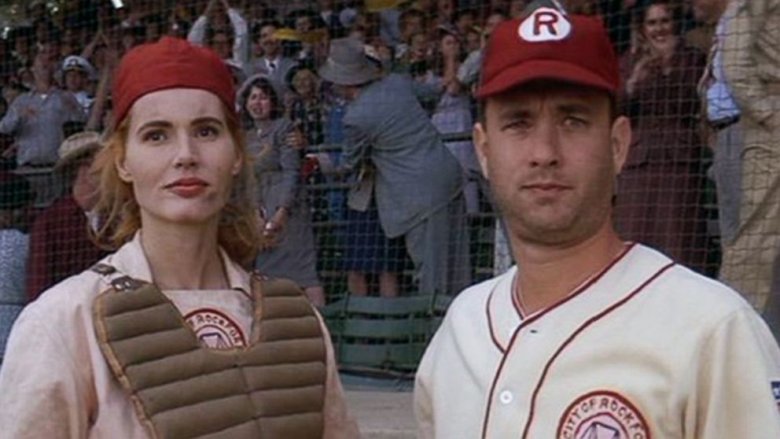 A League of Their Own Geena Davis Tom Hanks