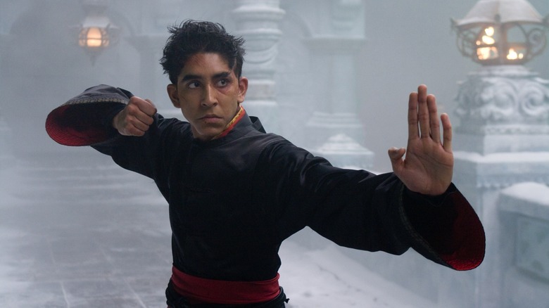 Dev Patel preparing to fight