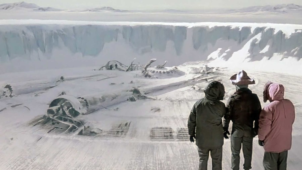 An ancient spaceship uncovered in 'The Thing'