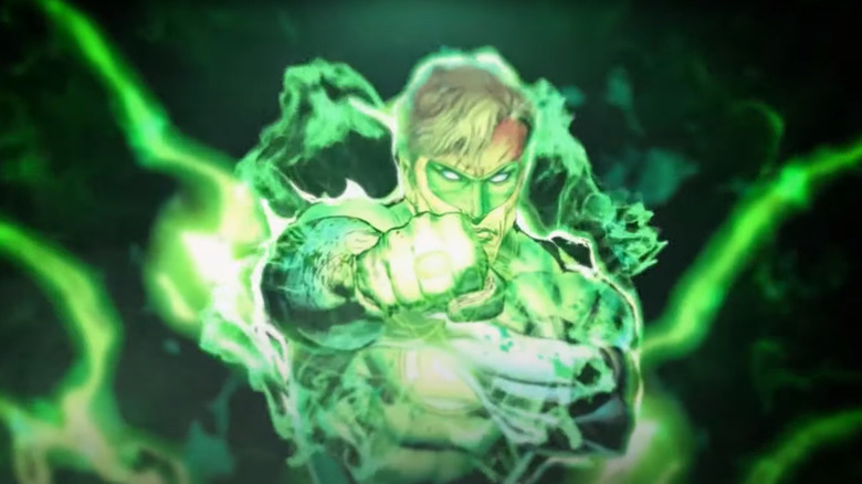 Animation depicting a Green Lantern