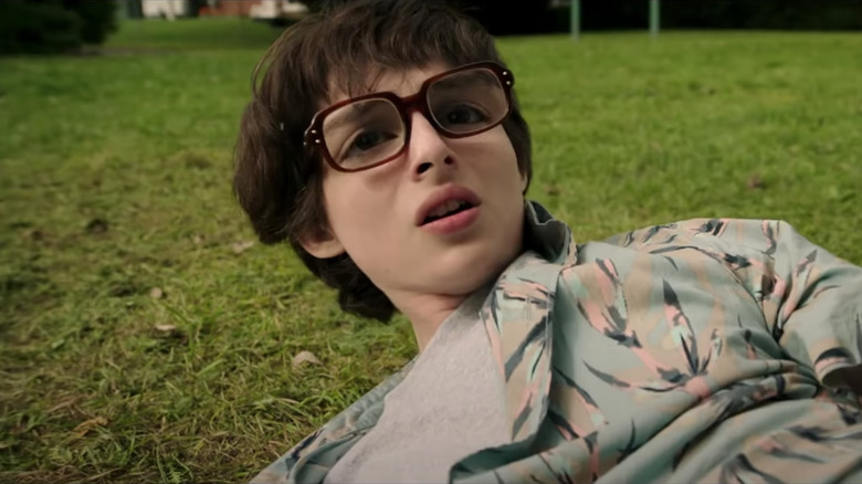 Finn Wolfhard wearing glasses