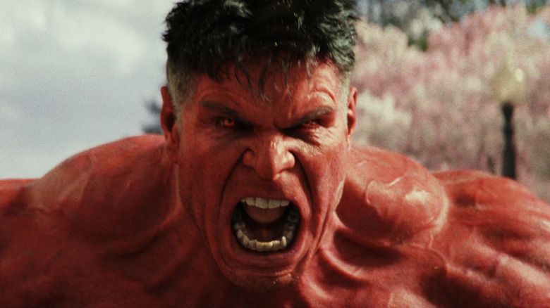 Red Hulk screams in "Captain America: Brave New World"