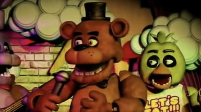 Freddy Fazbear performing 