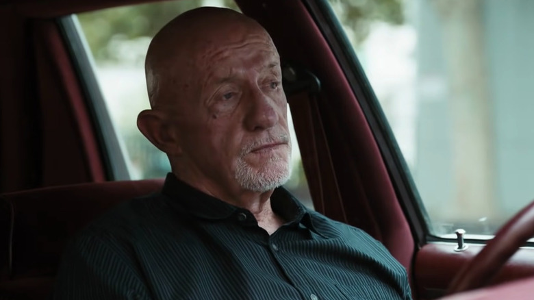 Mike Ehrmantraut in a parked car