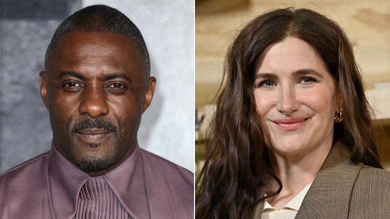 Idris Elba and Kathryn Hahn smiling