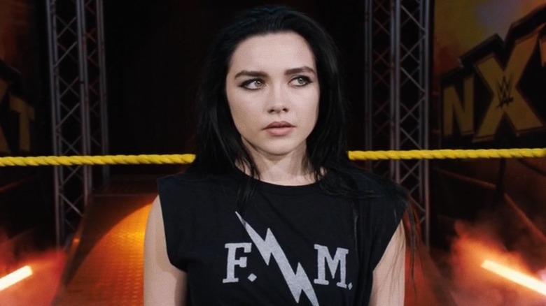 Paige in a wrestling ring