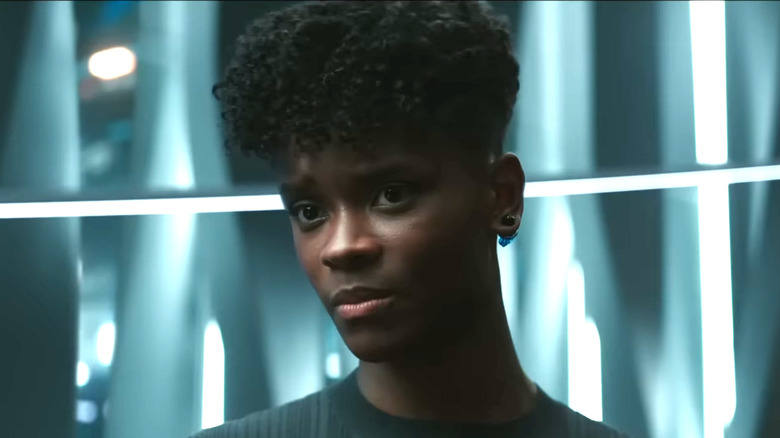 Shuri looking serious