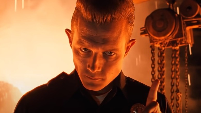 T-1000 shaking its finger