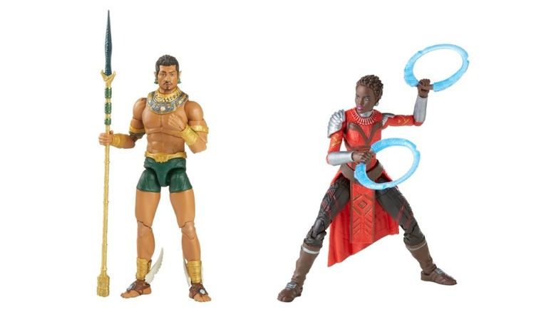 Action figures of Namor and Dora Milaje Nakia based on Anthony Francisco's designs