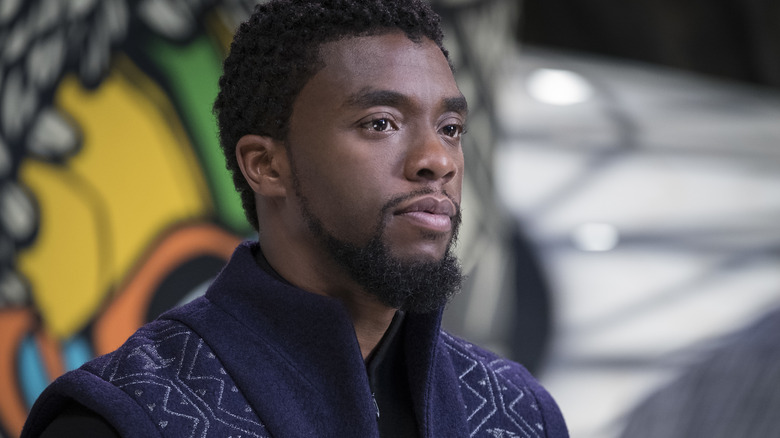 T'Challa stares thoughtfully