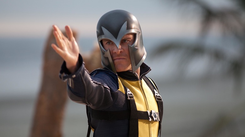 Magneto with arm outstretched