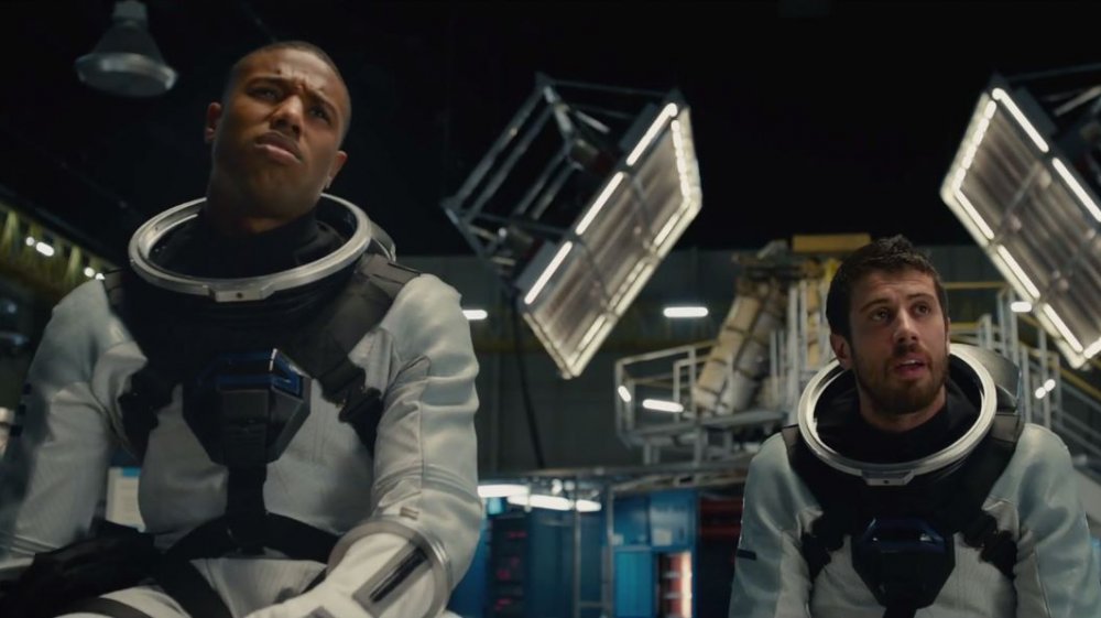 Michael B. Jordan and Toby Kebbell in Fantastic Four