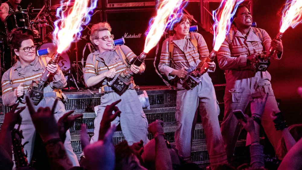 Melissa McCarthy, Kate McKinnon, Kristen Wiig, and Leslie Jones in Ghostbusters