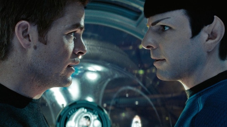 Kirk faces Spock